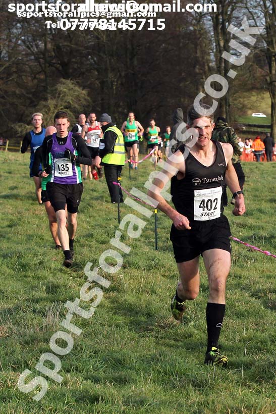 Senior mens cross country, 2019 North Eastern Cross Country Champs., Alnwick, Northumberland.  Photo: David T. Hewitson/Sports for All Pics